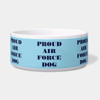 Perro de la Fuerza Aérea Orgulloso de Pet Bowl