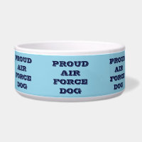 Perro de la Fuerza Aérea Orgulloso de Pet Bowl