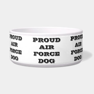 Comedero Perro de la Fuerza Aérea Orgulloso de Pet Bowl