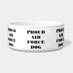 Comedero Perro de la Fuerza Aérea Orgulloso de Pet Bowl