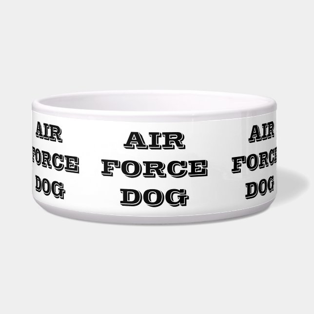 Comedero Perro de la Fuerza Aérea Pet Bowl (Frente)