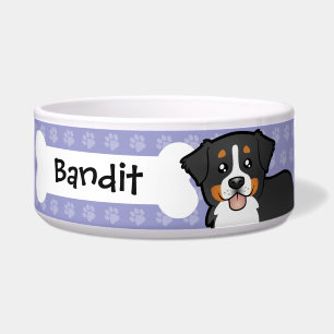Comedero Perro de montaña de Bernese del dibujo animado