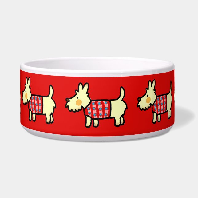 Comedero Perro de Navidad Cachorro Festivo (Frente)
