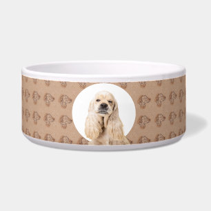 Comedero Perro de nombre y foto personalizado del español n