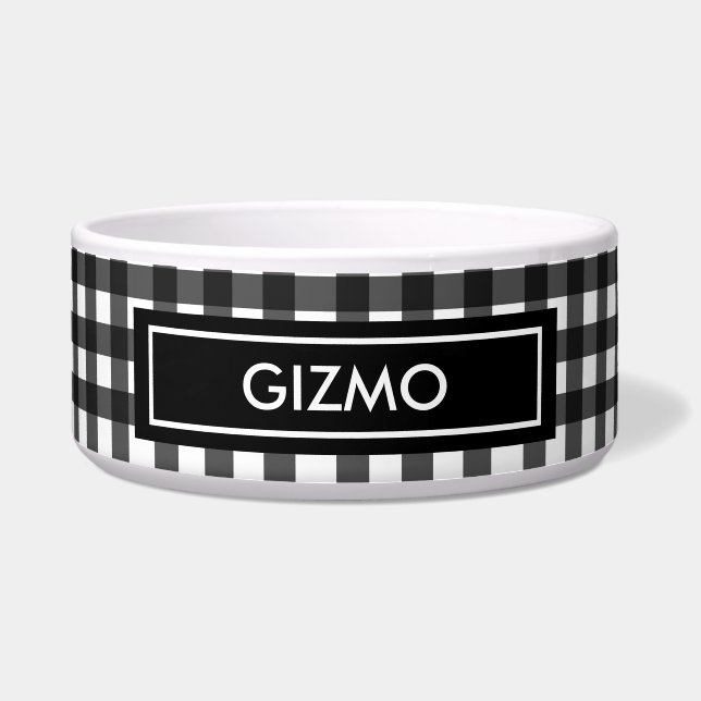 Comedero Perro del control del búfalo negro (Frente)