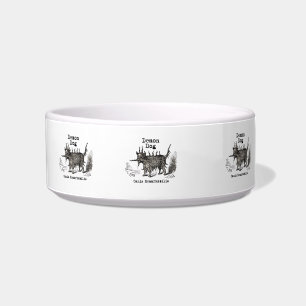 Comedero Perro Demon Vintage Gracioso
