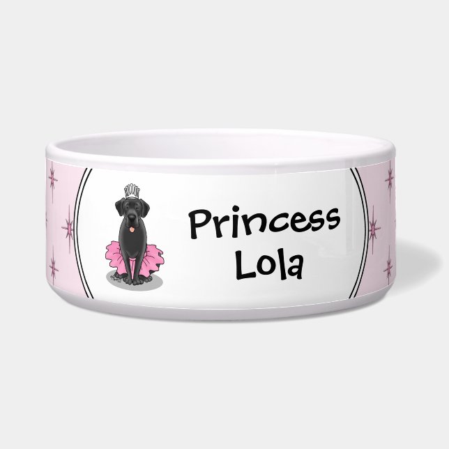 Comedero Perro Divertido Ballet Princesa Labrador Retriever (Frente)