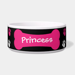 Comedero Perro Hueso y Papas Impresiones Mascota Tazón de P