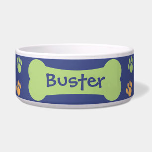 Comedero Perro Hueso y Papas Impresiones Mascota Tazón de P