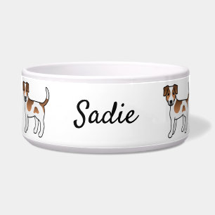Comedero Perro lindo Brown Danish-Swedish Farmdog & nombre
