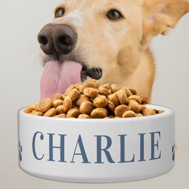 Comedero Perro Mascota moderno Dusty Blue Food Water person (Subido por el creador)