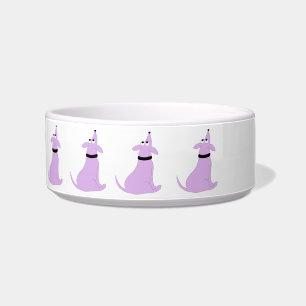Comedero Perro morado Personalizado Perro cerdo