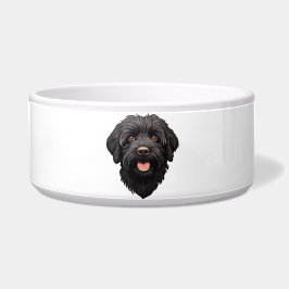Comedero Perro negro Labradoodle