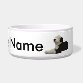 Comedero Perro pastor inglés viejo