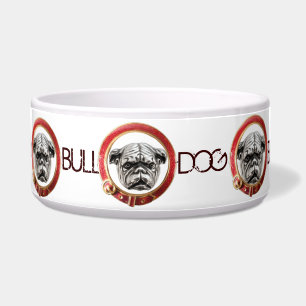 Comedero PERRO VICTORIANO RETRATA Bulldog inglés