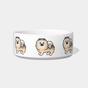 Comedero Perros Pomerania Cartoon Sable Crema