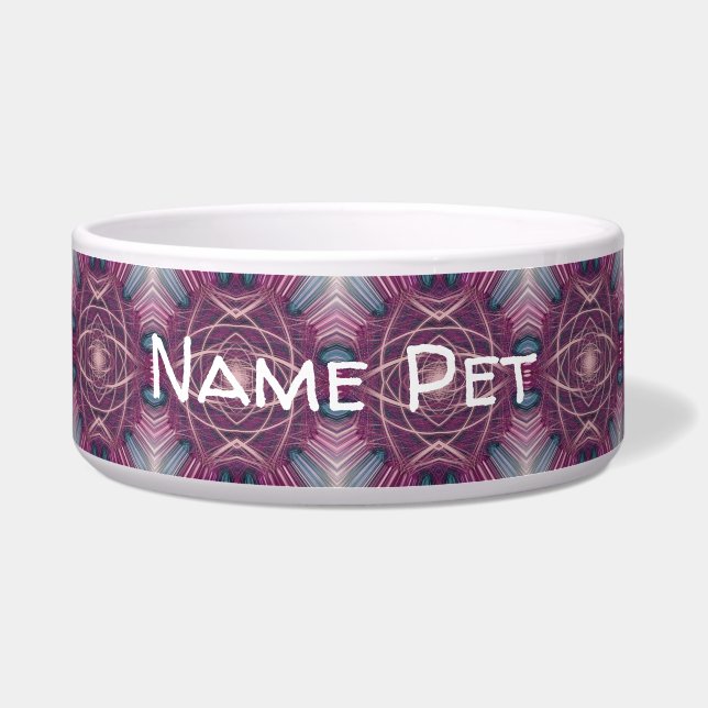Comedero Personalice esta plantilla, MASCOTA NOMBRE, Bowl (Frente)