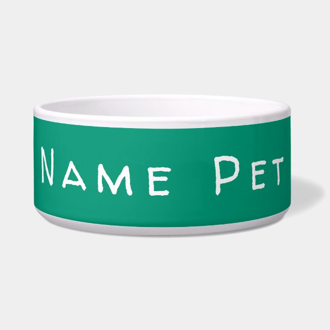 Comedero Personalice esta plantilla, MASCOTA NOMBRE, Bowl (Frente)