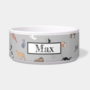 Comedero Personalizable Italiano Greyhound Whippet Dog Bowl