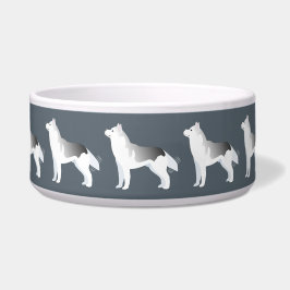 Comedero Personalizable Siberian Husky básico de raza plate