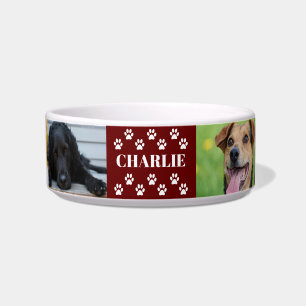 Comedero Personalizado 6 Mascota Nombre del perro Collage d