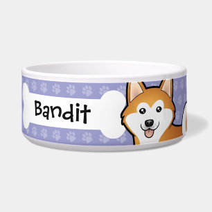 Comedero Personalizado Akita Inu / Shiba Inu