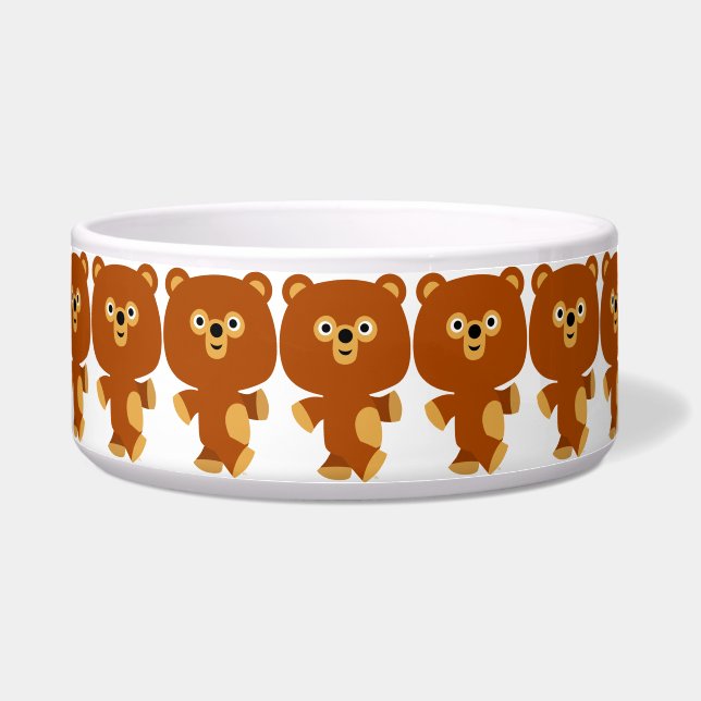 Comedero Personalizado Asertivo Cute Bear Pet Bowl (Frente)
