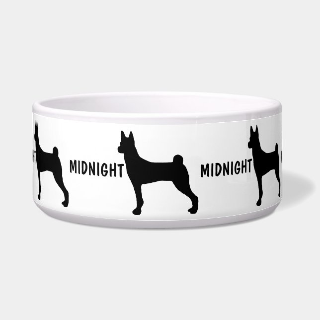 Comedero Personalizado Basenji Dog Bowl (Frente)