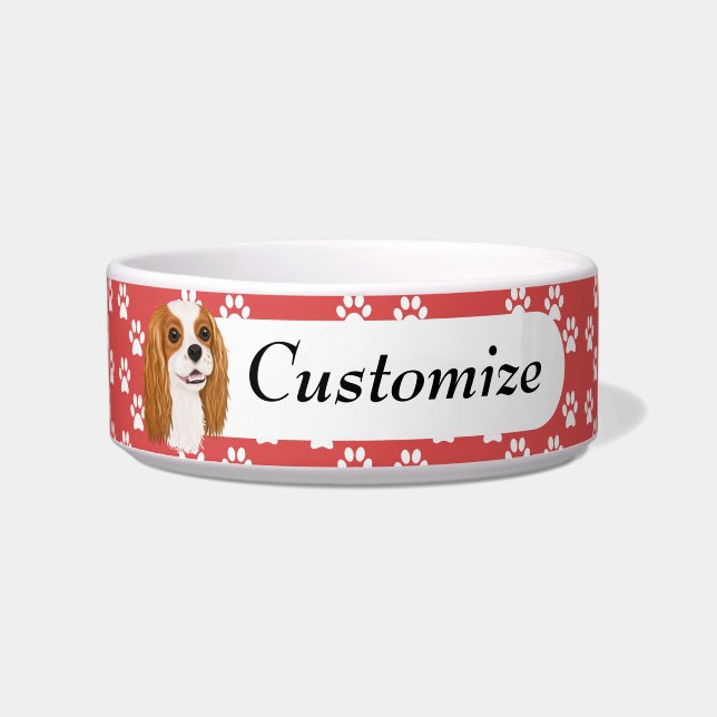 Comedero Personalizado Blenheim Cavalier King Charles Spani (Frente)