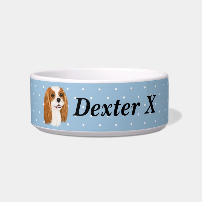 Comedero Personalizado Cavalier King Charles Spaniel    (Frente)