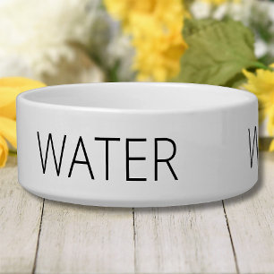 Comedero Personalizado de agua Mascota de texto simple