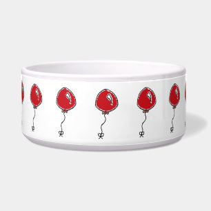 Comedero Personalizado de decoración Fiesta de globo rojo