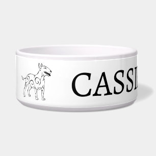 Comedero Personalizado de diseño de perro de Bull Terrier