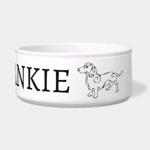 Comedero Personalizado de diseño de perro de Dachshund