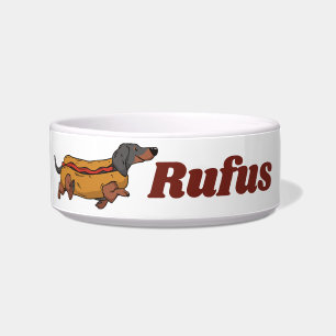 Comedero Personalizado del perro canino canino Dachshund pe