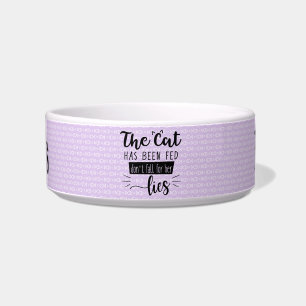 Comedero Personalizado El Gato Ha Sido Alimentado