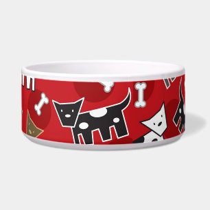 Comedero Personalizado encontró Doggies y Huesos Cute Diver