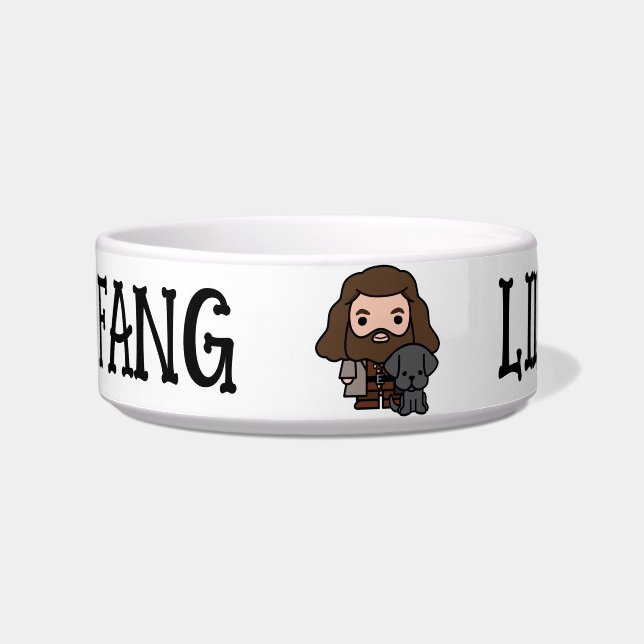 Comedero Personalizado Hagrid y Fang Character Art (Frente)