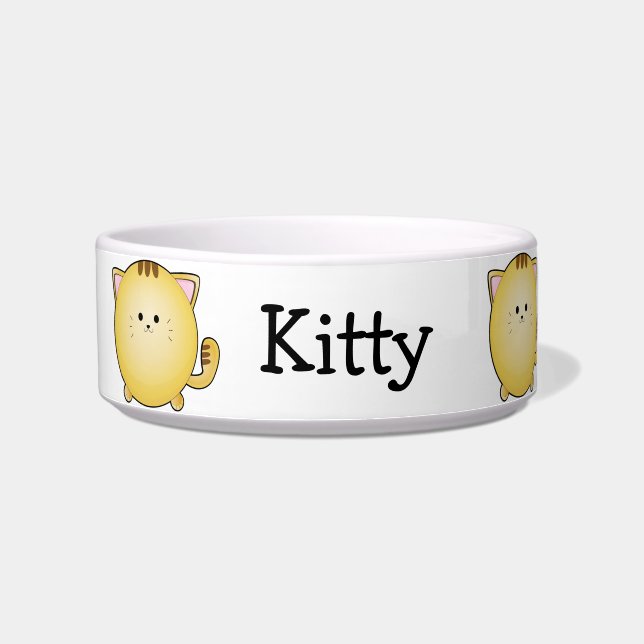 Comedero Personalizado Kawaii Personalizado Cat Pet Bowl (Izquierda)