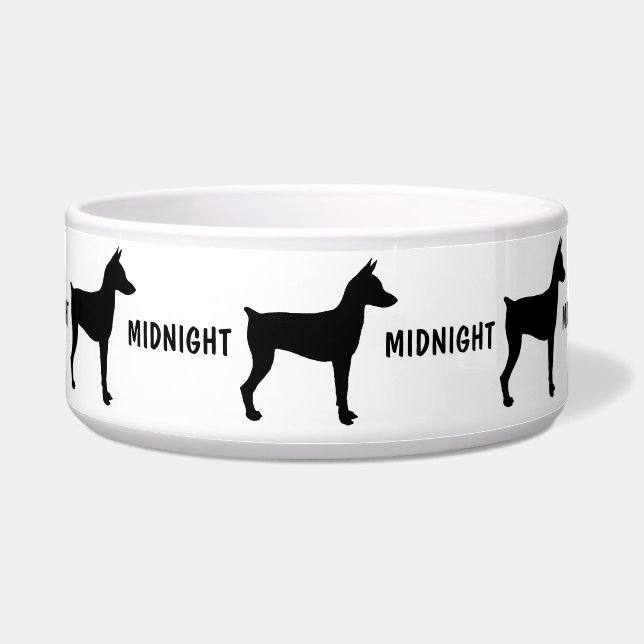 Comedero Personalizado Miniatura Pinscher Dog Bowl (Frente)