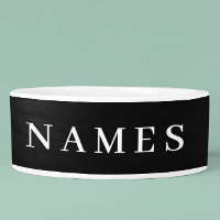 Personalizado negro simple Añadir su nombre elegan