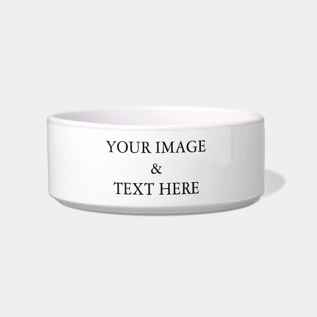 Comedero Personalizado personalizado Su propia foto y texto (Frente)