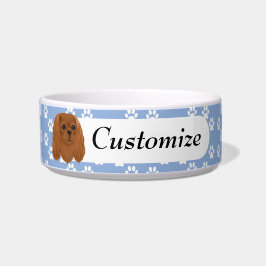 Comedero Personalizado Ruby Cavalier King Charles Spaniel  