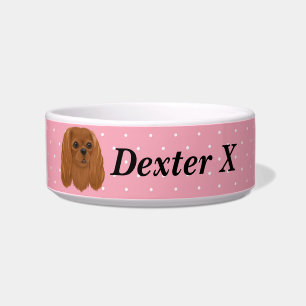 Comedero Personalizado Ruby Cavalier King Charles Spaniel