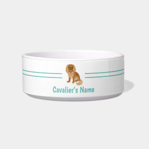 Comedero Personalizado Ruby Cavalier King Charles Spaniel D
