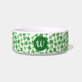 Comedero Personalizado St Patrick's Day Shamrock Green Clov
