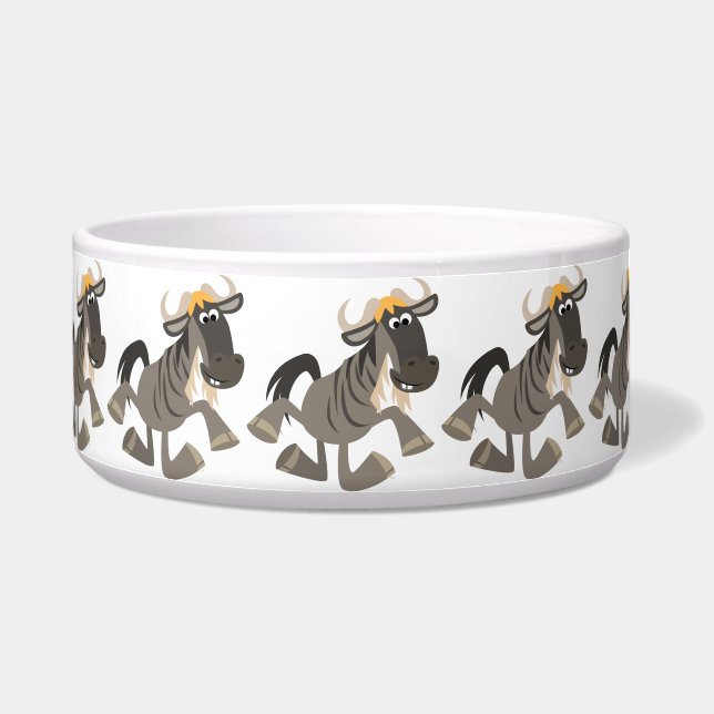 Comedero Personalizado Tap Dancing Wildebeest Pet Bowl (Izquierda)