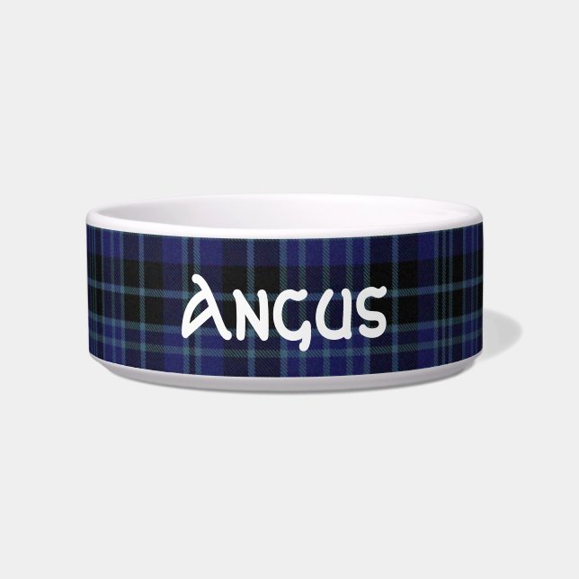 Comedero Personalizado Tartan Plaid Pet Bowl (Frente)
