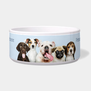 Comedero Personalizado texto Cute Puppies