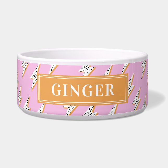 Comedero Personalizado Tu Perro Nombre Perro Ladrón Lámpara (Frente)